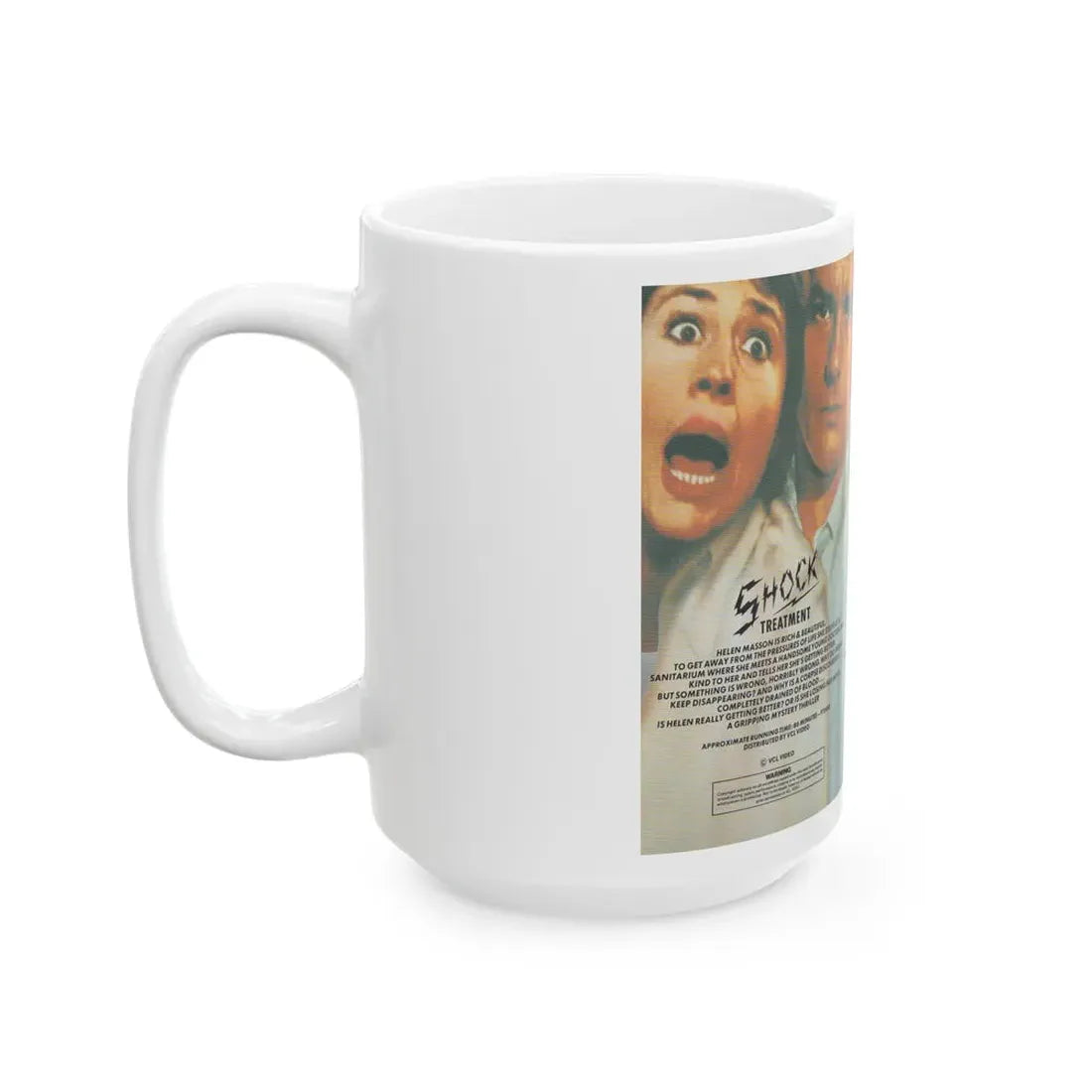 SHOCK TREATMENT (VHS COVER) - White Coffee Mug - Go Mug Yourself