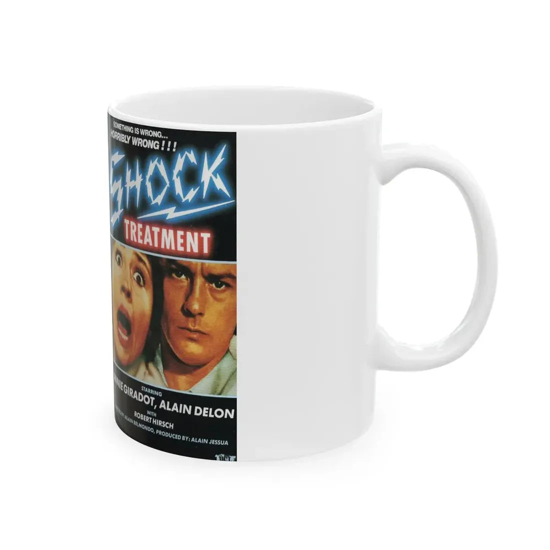 SHOCK TREATMENT (VHS COVER) - White Coffee Mug - Go Mug Yourself