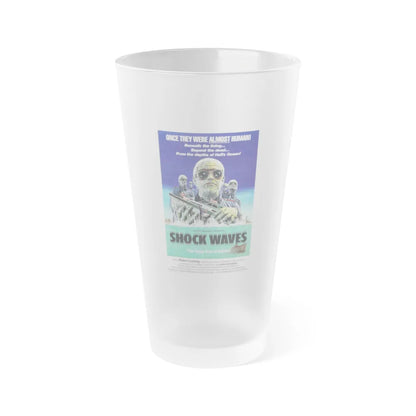 SHOCK WAVES (DEATH CORPS) 1977 Movie Poster - Frosted Pint Glass 16oz-Go Mug Yourself