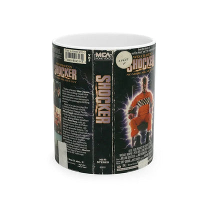 SHOCKER (VHS COVER) - White Coffee Mug 11oz - Go Mug Yourself