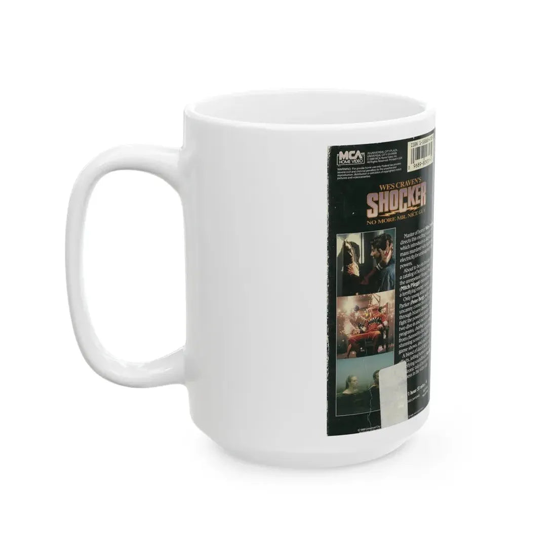 SHOCKER (VHS COVER) - White Coffee Mug - Go Mug Yourself