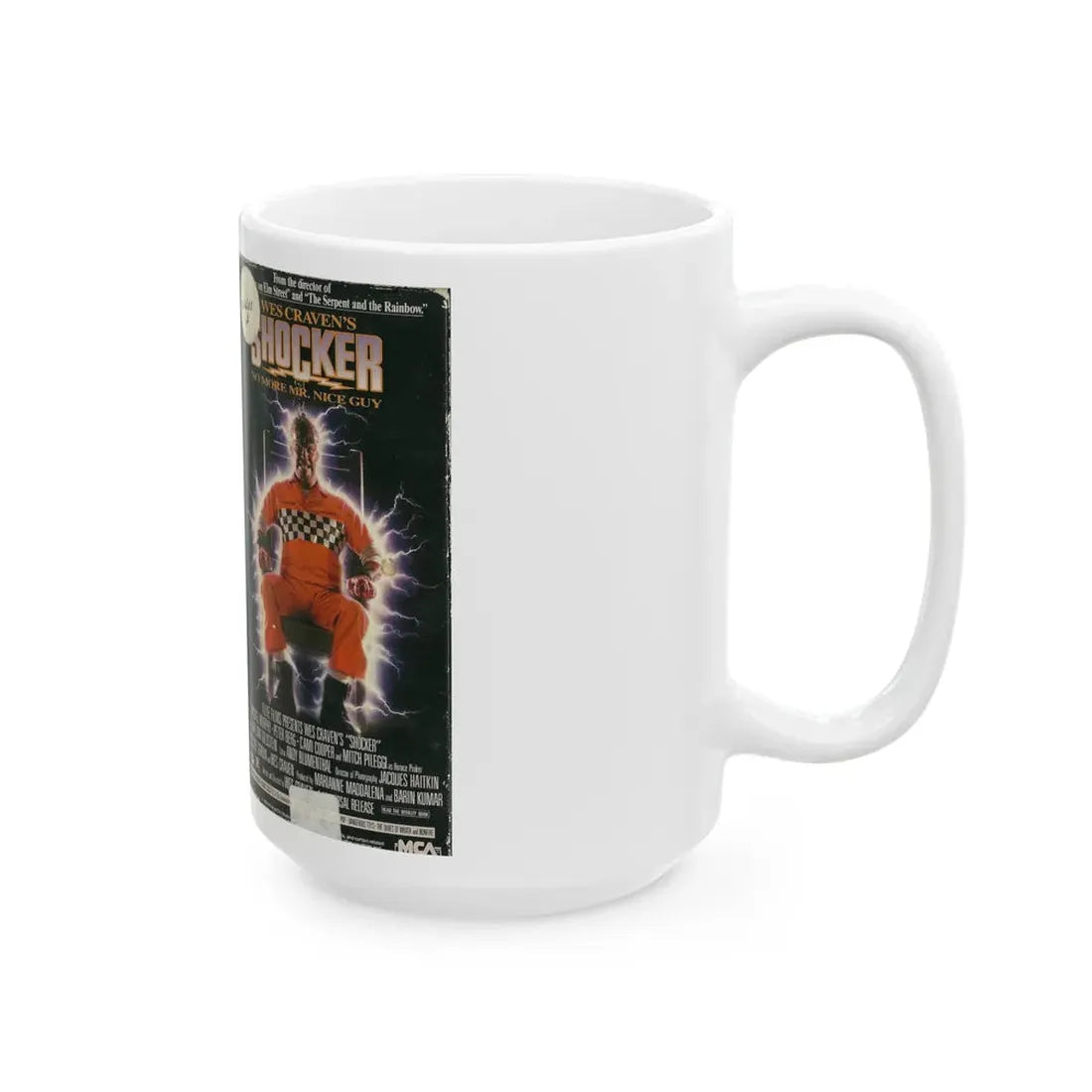 SHOCKER (VHS COVER) - White Coffee Mug - Go Mug Yourself
