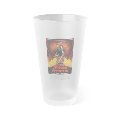 SHOGUN ASSASSIN 1980 Movie Poster - Frosted Pint Glass 16oz-Go Mug Yourself