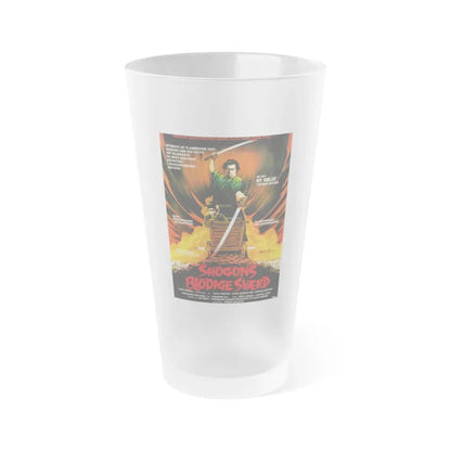 SHOGUN ASSASSIN (DANISH) 1980 Movie Poster - Frosted Pint Glass 16oz 16oz Frosted - Go Mug Yourself