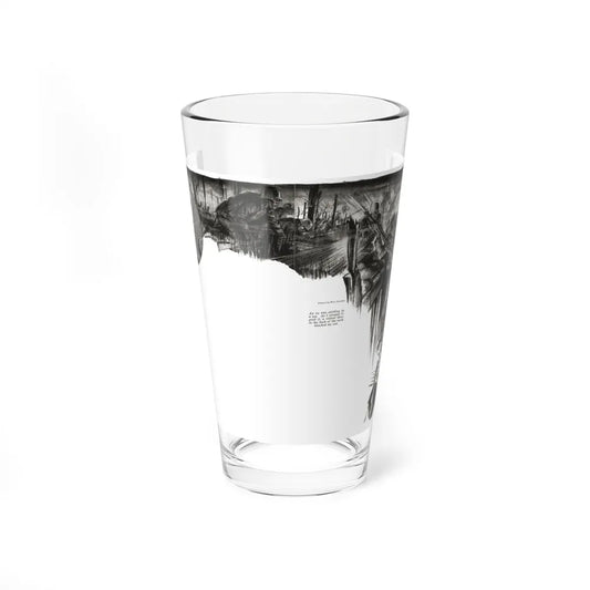 Shoot and Be Damned, part 1, Liberty, July 2, 1932 (Magazine Illustration) Pint Glass 16oz 16oz - Go Mug Yourself