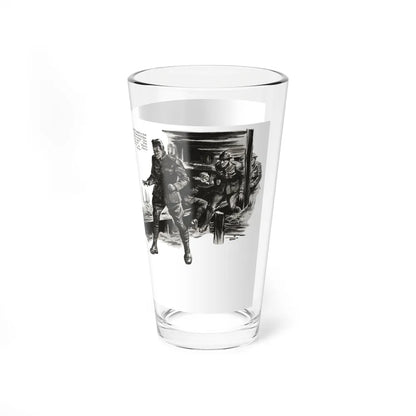 Shoot and Be Damned, part 5, Liberty, July 30, 1932 (Magazine Illustration) Pint Glass 16oz - Go Mug Yourself