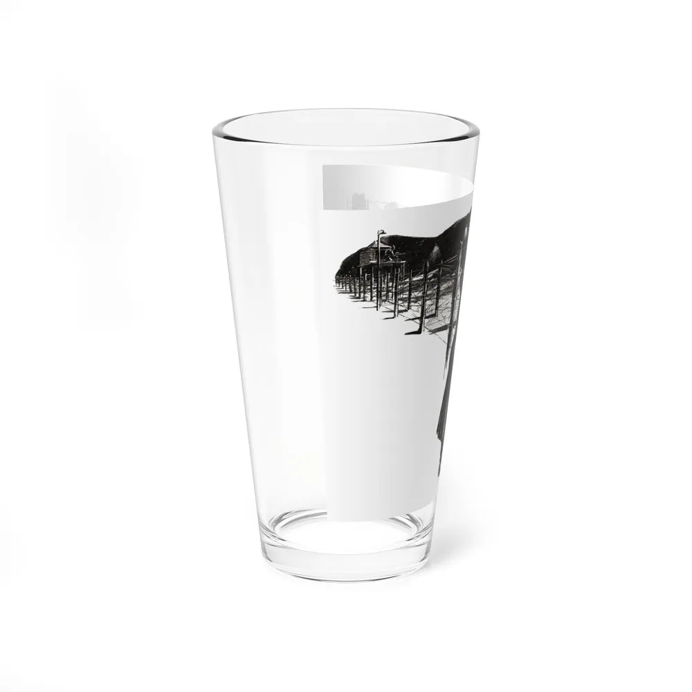 Shoot and Be Damned, part 6, Liberty, August 6, 1932 (Magazine Illustration) Pint Glass 16oz - Go Mug Yourself