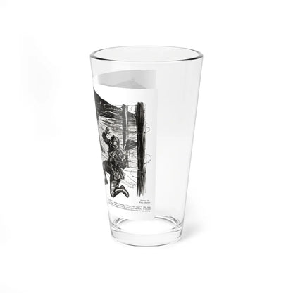 Shoot and Be Damned, part 6, Liberty, August 6, 1932 (Magazine Illustration) Pint Glass 16oz - Go Mug Yourself