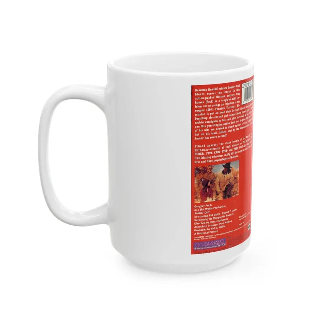 SHOOT OUT (VHS COVER) - White Coffee Mug - Go Mug Yourself