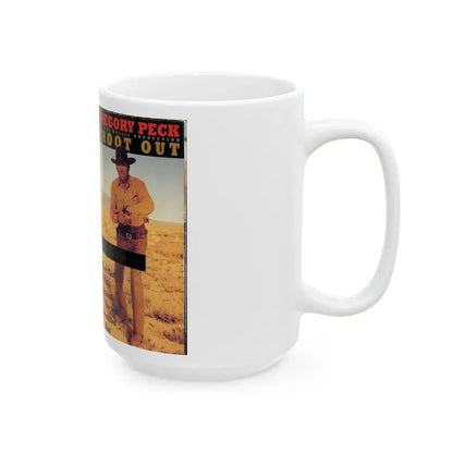 SHOOT OUT (VHS COVER) - White Coffee Mug - Go Mug Yourself