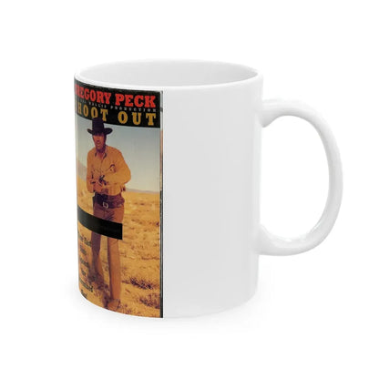SHOOT OUT (VHS COVER) - White Coffee Mug - Go Mug Yourself