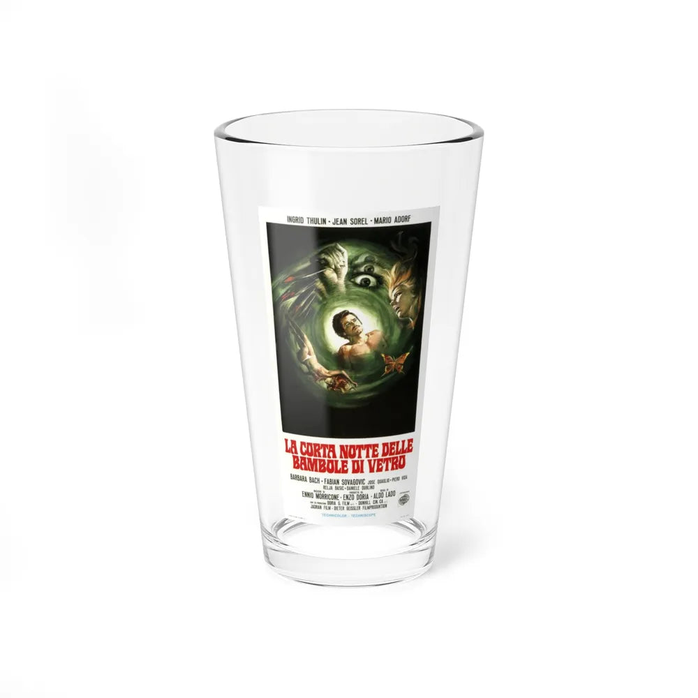 SHORT NIGHT OF GLASS DOLLS (ITALIAN) 1971 Movie Poster - Pint Glass 16oz-16oz-Go Mug Yourself