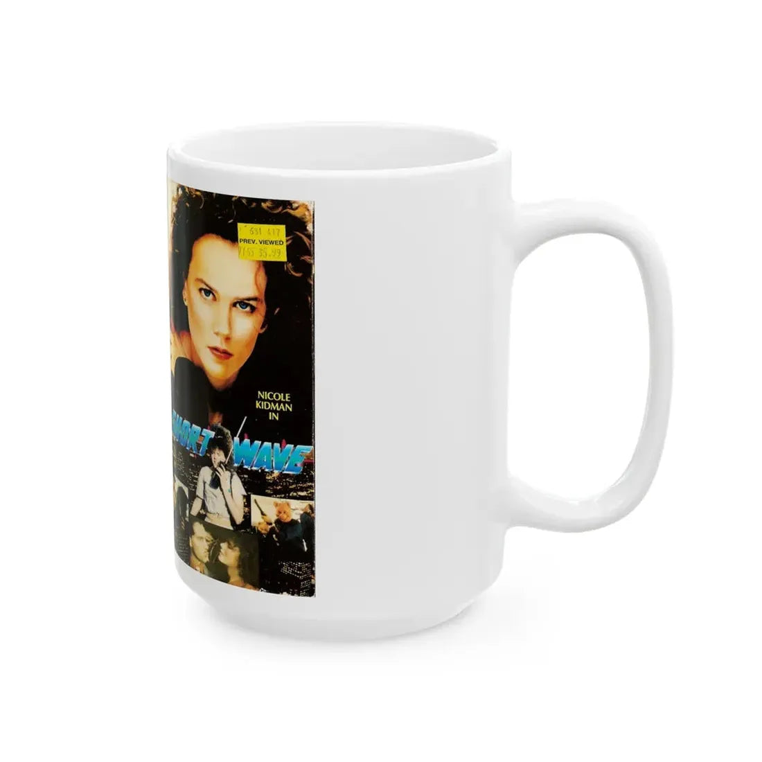 SHORT WAVE (VHS COVER) - White Coffee Mug - Go Mug Yourself