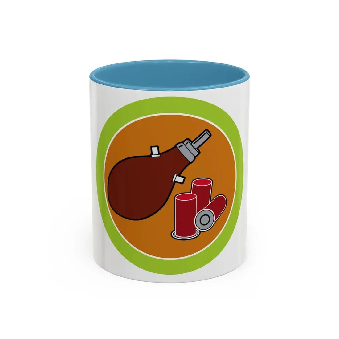 Shotgun Shooting (Boy Scout Merit Badge) Accent Coffee Mug 11oz Light Blue - Go Mug Yourself