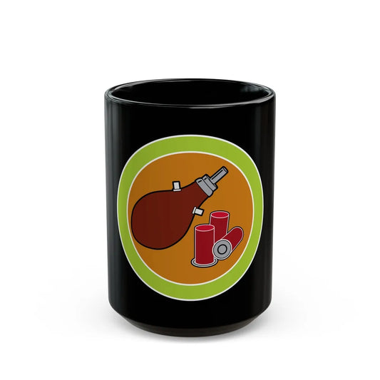 Shotgun Shooting (Boy Scout Merit Badge) Black Coffee Mug-15oz-Go Mug Yourself