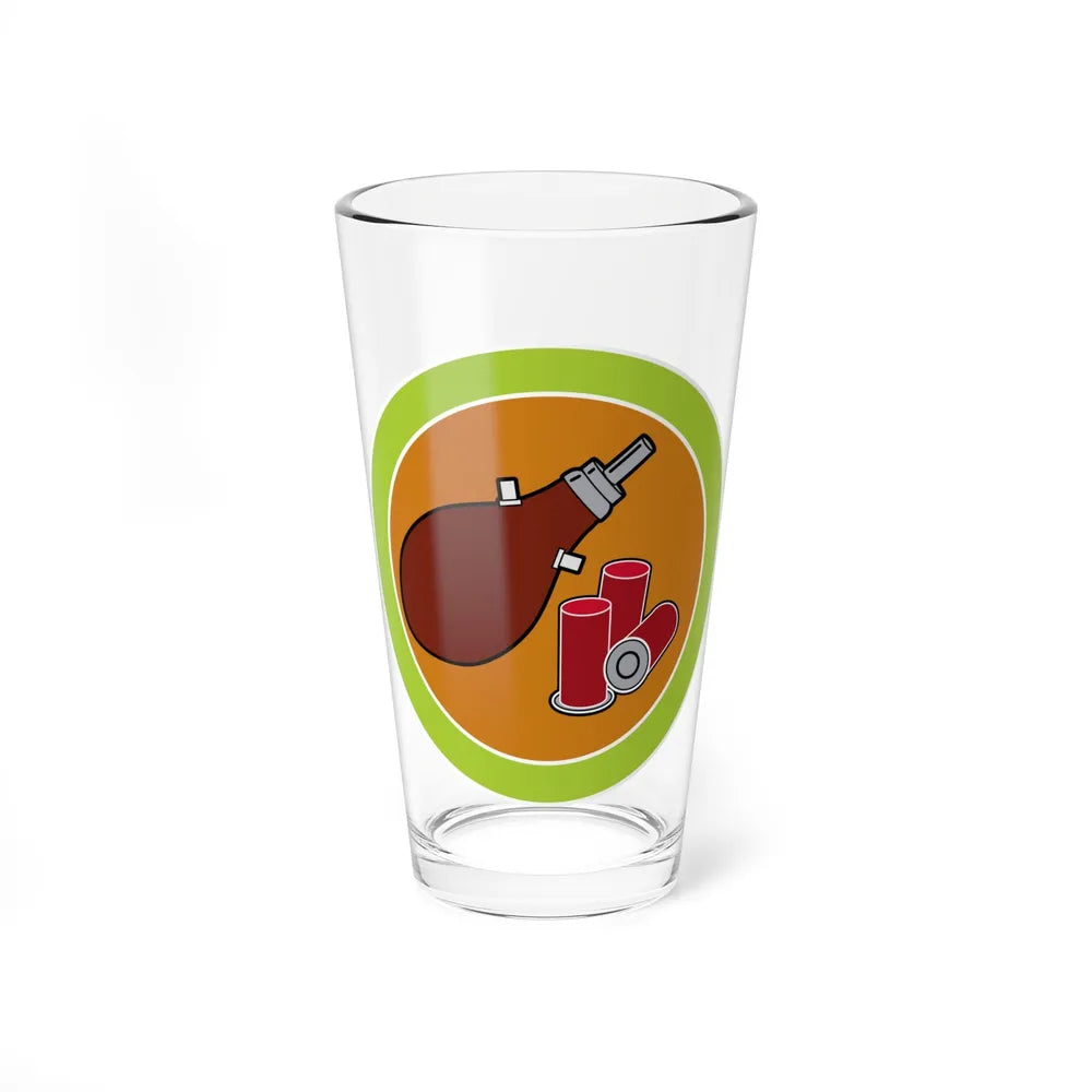 Shotgun Shooting (Boy Scout Merit Badge) Pint Glass 16oz-16oz-Go Mug Yourself