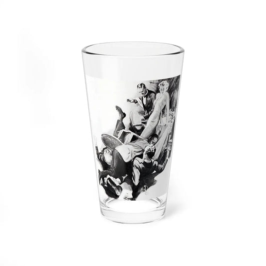 Shotguns For Two (1), The Passing Show, August 6, 1938 (Magazine Illustration) Pint Glass 16oz 16oz - Go Mug Yourself