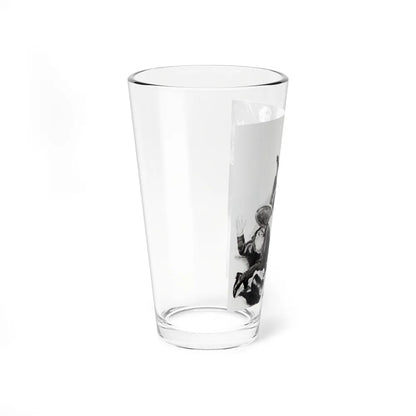 Shotguns For Two (1), The Passing Show, August 6, 1938 (Magazine Illustration) Pint Glass 16oz - Go Mug Yourself