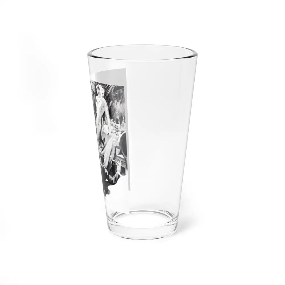Shotguns For Two (1), The Passing Show, August 6, 1938 (Magazine Illustration) Pint Glass 16oz - Go Mug Yourself
