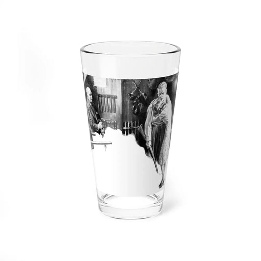 Shotguns For Two (2), The Passing Show, August 6, 1938 (Magazine Illustration) Pint Glass 16oz 16oz - Go Mug Yourself