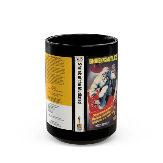 SHRIEK OF THE MUTILATED (VHS COVER) - Black Coffee Mug 15oz - Go Mug Yourself