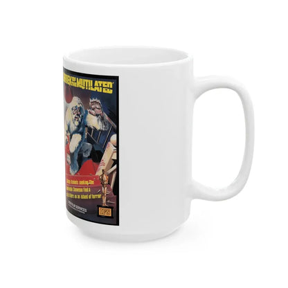 SHRIEK OF THE MUTILATED (VHS COVER) - White Coffee Mug - Go Mug Yourself