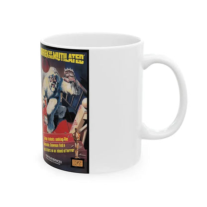 SHRIEK OF THE MUTILATED (VHS COVER) - White Coffee Mug - Go Mug Yourself