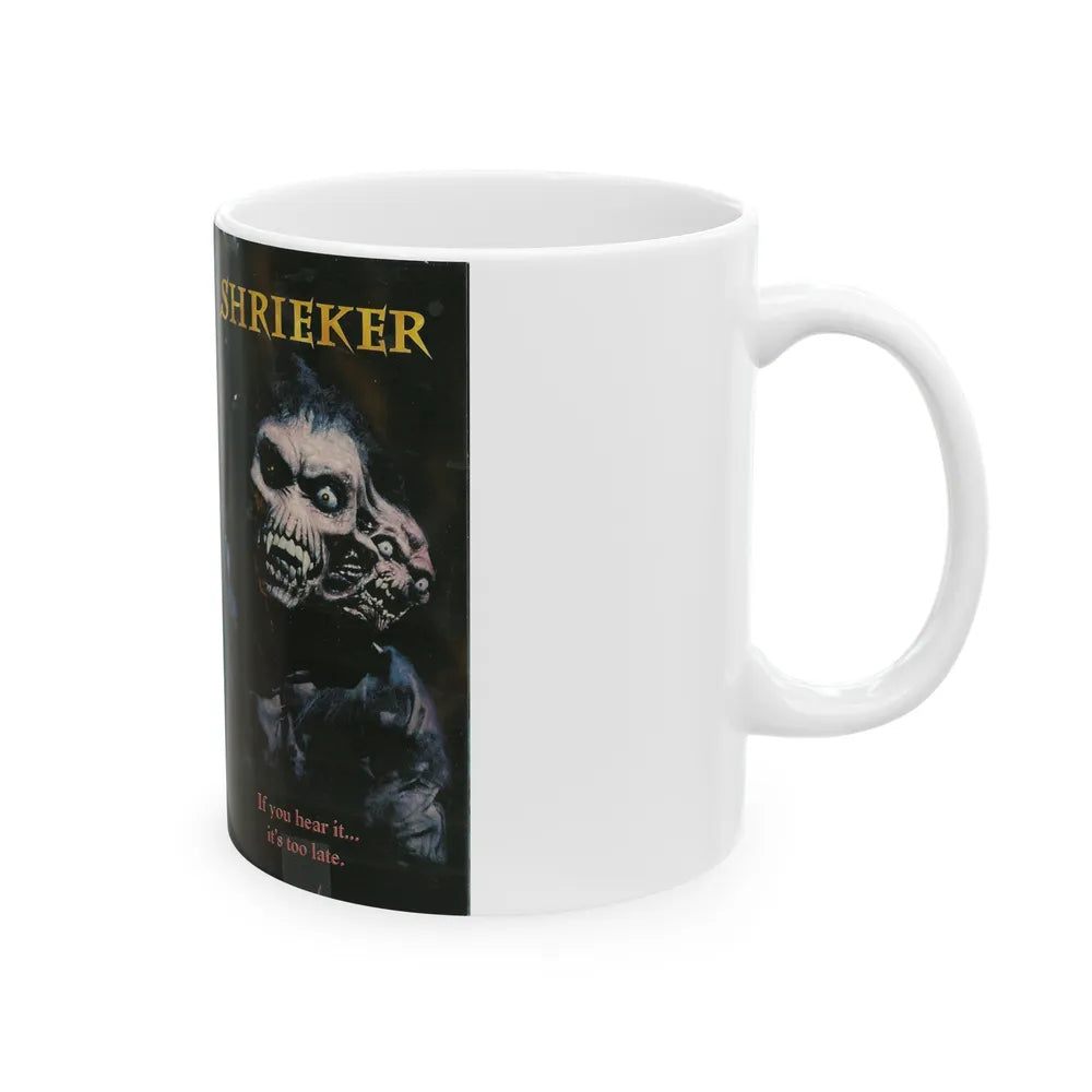 SHRIEKER FULL MOON PICTURES (VHS COVER) - White Coffee Mug-Go Mug Yourself