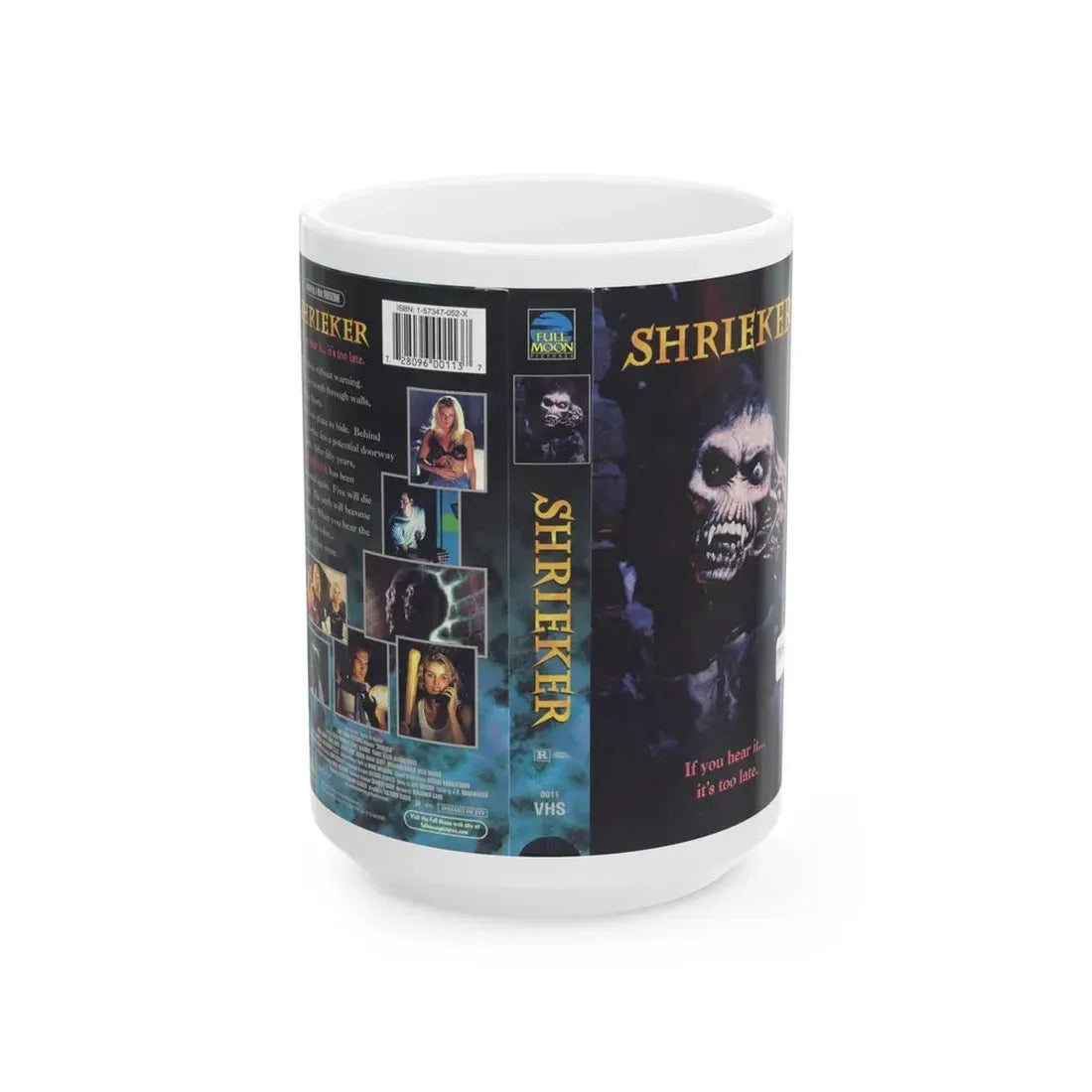 SHRIEKER (VHS COVER) - White Coffee Mug 15oz - Go Mug Yourself
