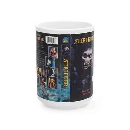 SHRIEKER (VHS COVER) - White Coffee Mug 15oz - Go Mug Yourself