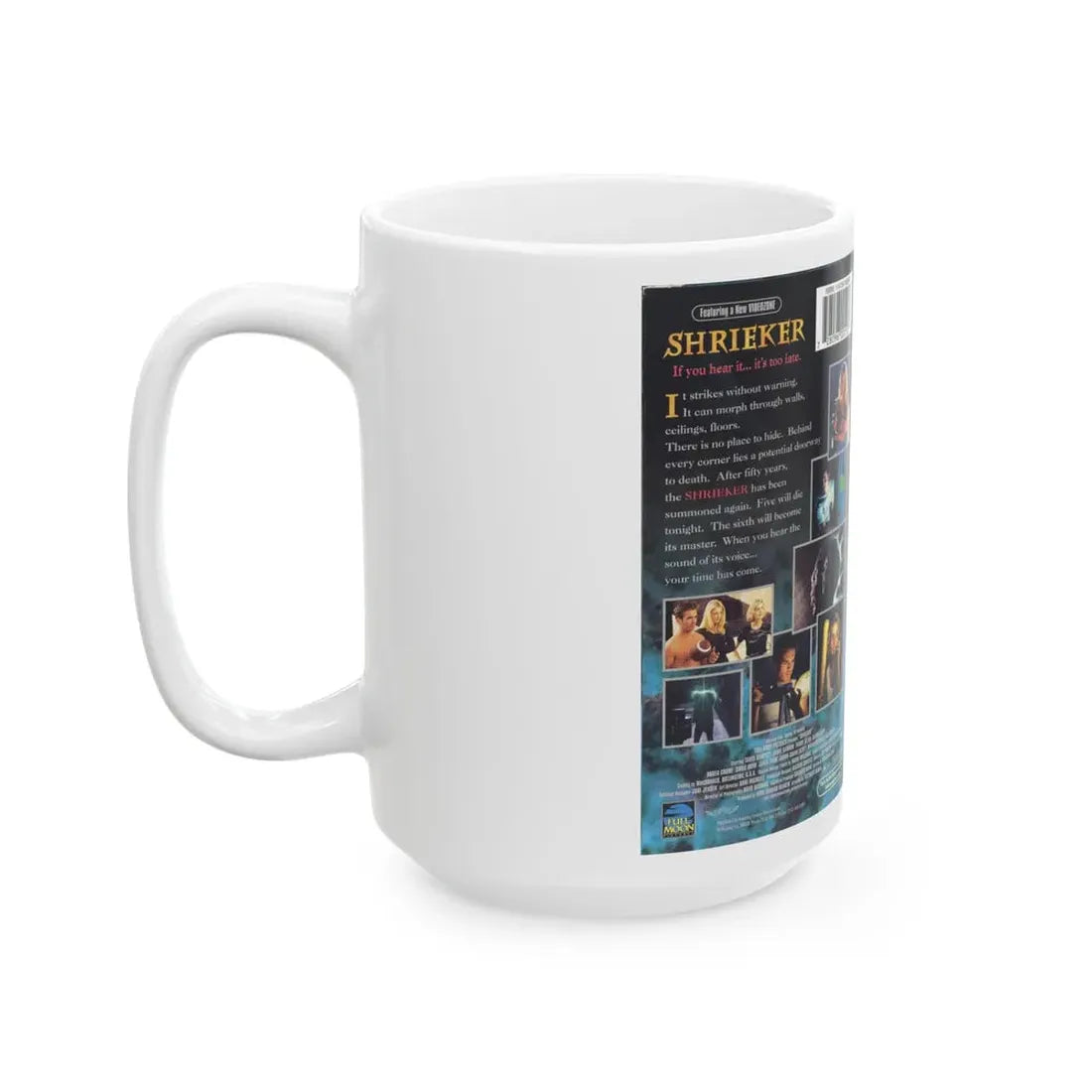 SHRIEKER (VHS COVER) - White Coffee Mug - Go Mug Yourself
