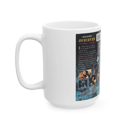 SHRIEKER (VHS COVER) - White Coffee Mug - Go Mug Yourself