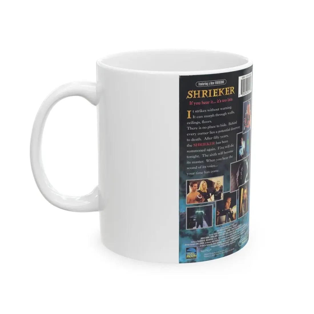 SHRIEKER (VHS COVER) - White Coffee Mug - Go Mug Yourself