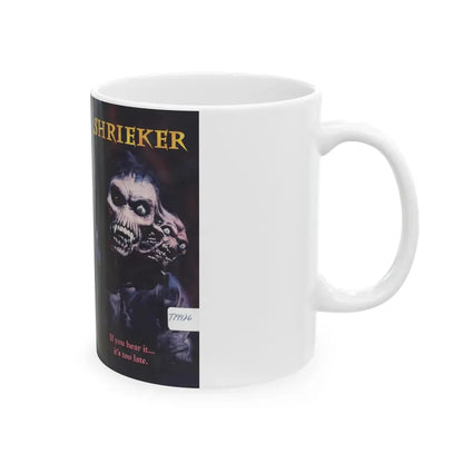SHRIEKER (VHS COVER) - White Coffee Mug - Go Mug Yourself