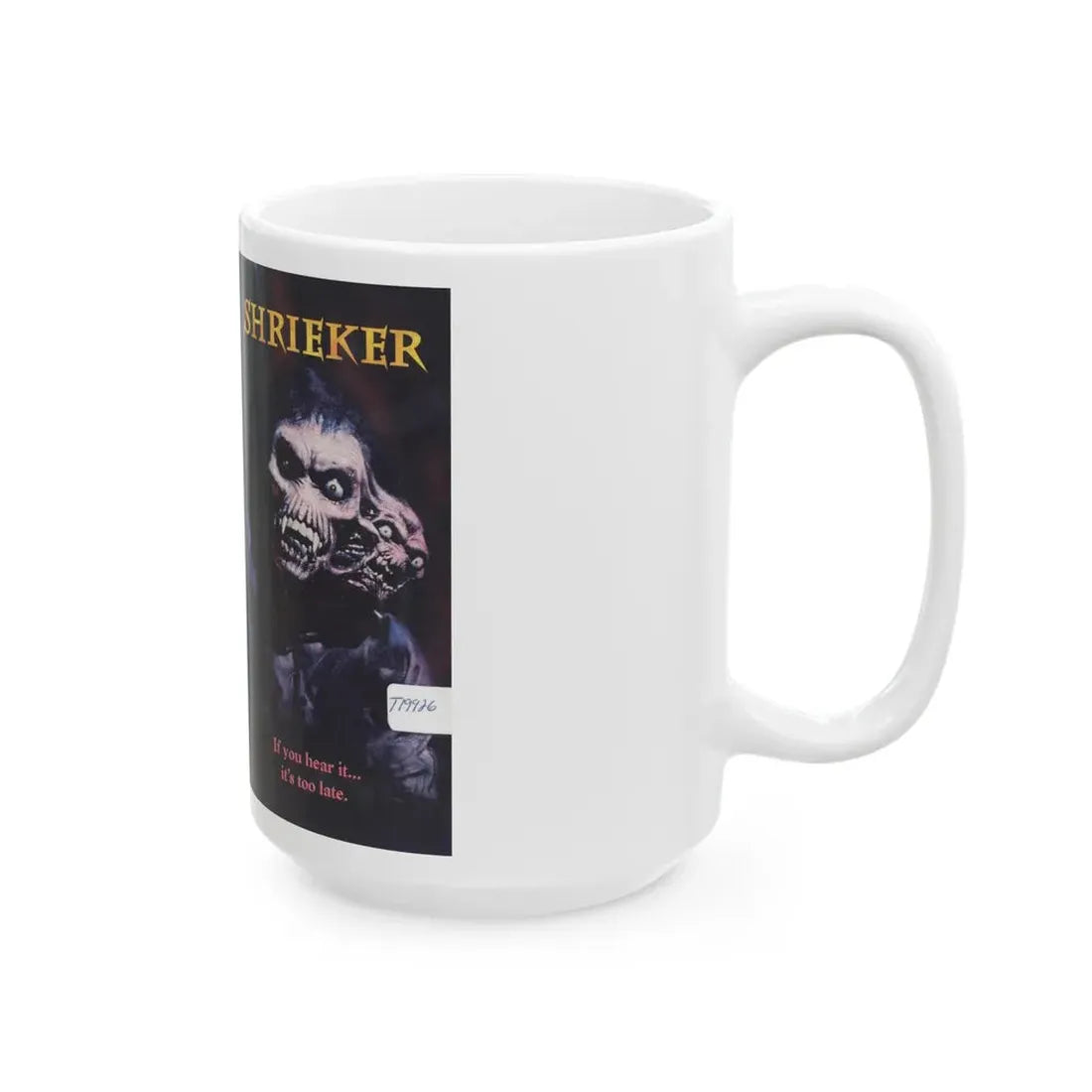 SHRIEKER (VHS COVER) - White Coffee Mug - Go Mug Yourself