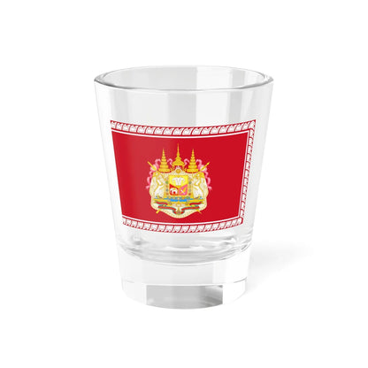 Siamese Army Flag of King Rama V Chudhadhujdhippatai (Thailand) Shot Glass 1.5oz 1.5oz - Go Mug Yourself
