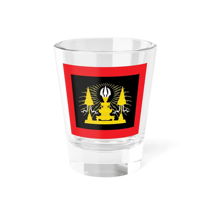 Siamese Army Flag of King Rama VI Mahapachayonthawat (Cambodia) Shot Glass 1.5oz 1.5oz - Go Mug Yourself