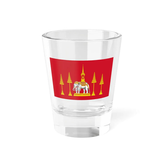 Siamese Royal Standard absent Rama IV (Cambodia) Shot Glass 1.5oz 1.5oz - Go Mug Yourself