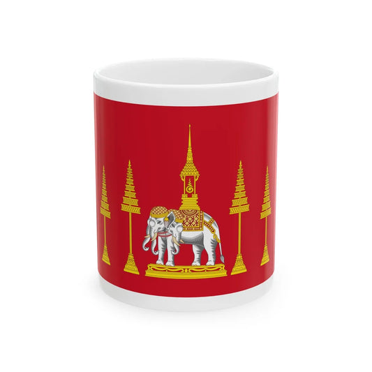 Siamese Royal Standard absent Rama IV (Cambodia) White Coffee Mug 11oz - Go Mug Yourself