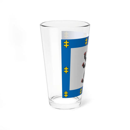 Siauliai County flag (Lithuania) Pint Glass 16oz - Go Mug Yourself