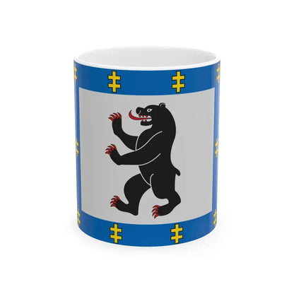 Siauliai County flag (Lithuania) White Coffee Mug 11oz - Go Mug Yourself