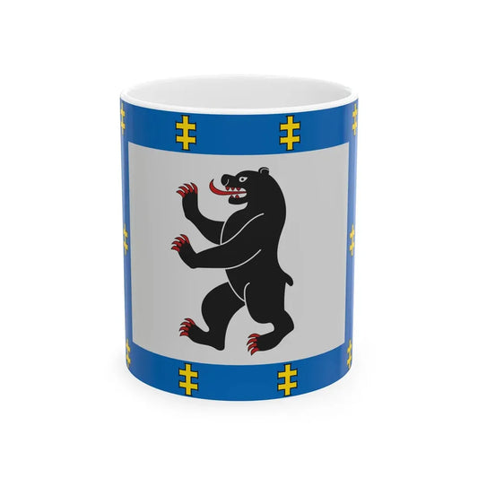 Siauliai County flag (Lithuania) White Coffee Mug 11oz - Go Mug Yourself