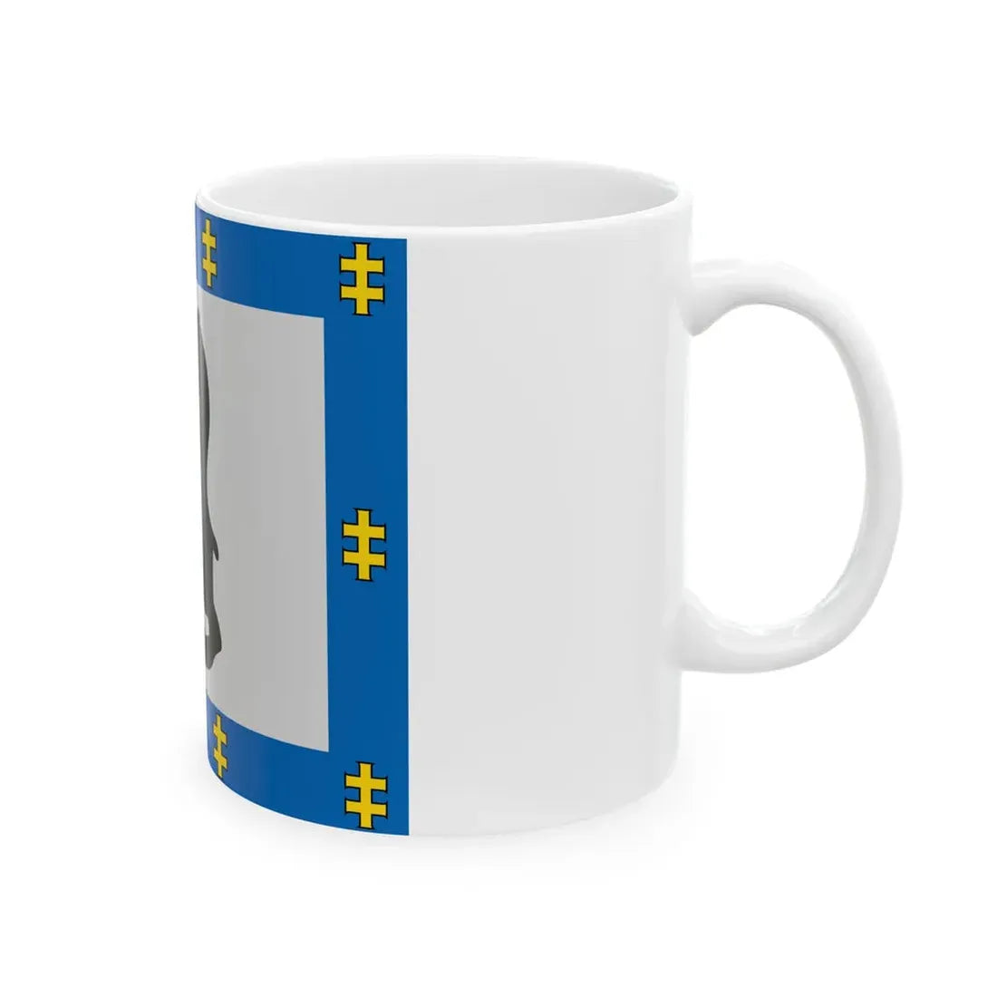 Siauliai County flag (Lithuania) White Coffee Mug - Go Mug Yourself
