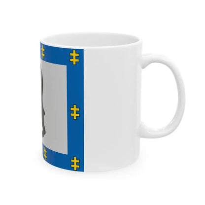Siauliai County flag (Lithuania) White Coffee Mug - Go Mug Yourself
