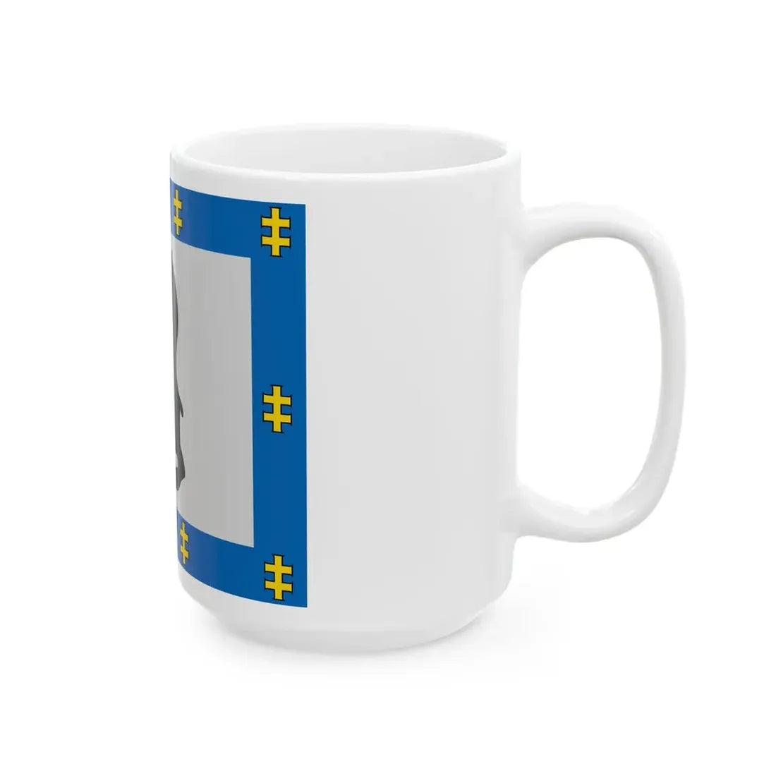 Siauliai County flag (Lithuania) White Coffee Mug - Go Mug Yourself