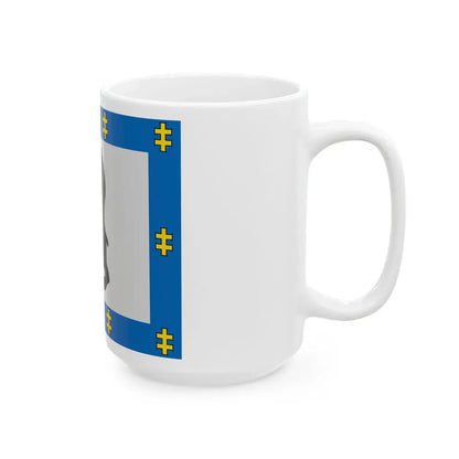Siauliai County flag (Lithuania) White Coffee Mug - Go Mug Yourself