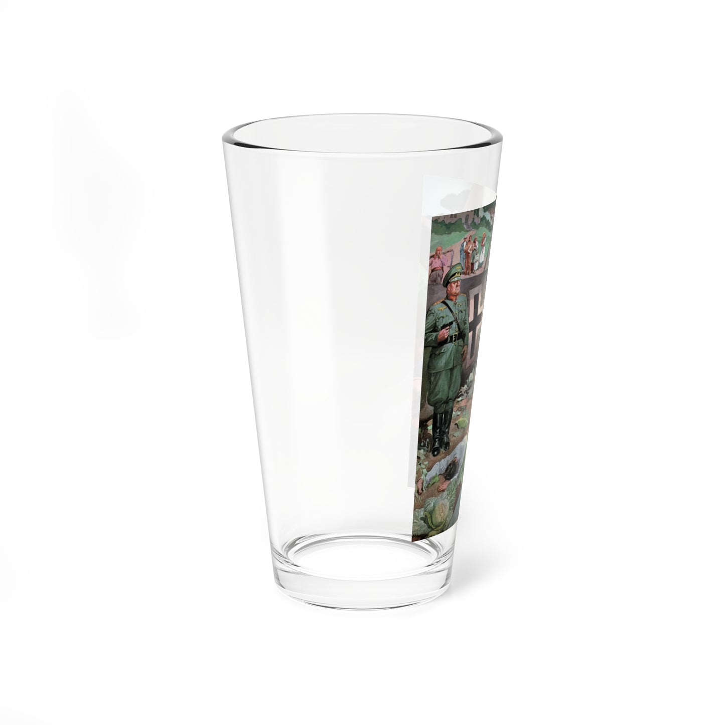 Sicilian Comedy, Liberty, September 18, 1943 (Magazine Illustration) Pint Glass 16oz-Go Mug Yourself