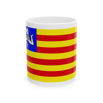 Sicilianindependentism (Italy) White Coffee Mug 11oz - Go Mug Yourself