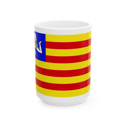 Sicilianindependentism (Italy) White Coffee Mug 15oz - Go Mug Yourself
