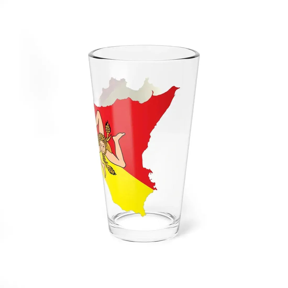 Sicily-Flagmap (Italy) Pint Glass 16oz - Go Mug Yourself